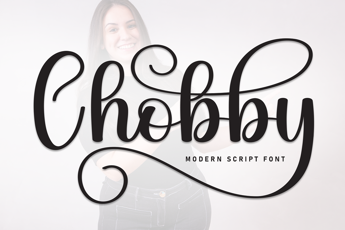 Chobby | Script Font, a Handwritten Font by Scratchones (Photo 1 of 9)