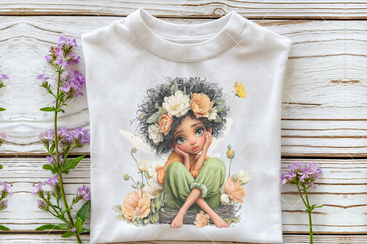 Whimsical Easter Fairy Clipart, an Illustration by OK Design (Photo 6 of 6)