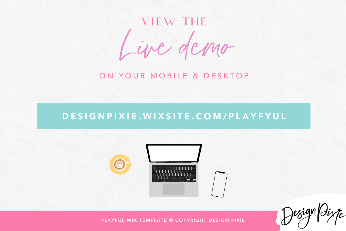 Playful Wix Website Template, a Wix Template by Design Pixie (Photo 3 of 8)