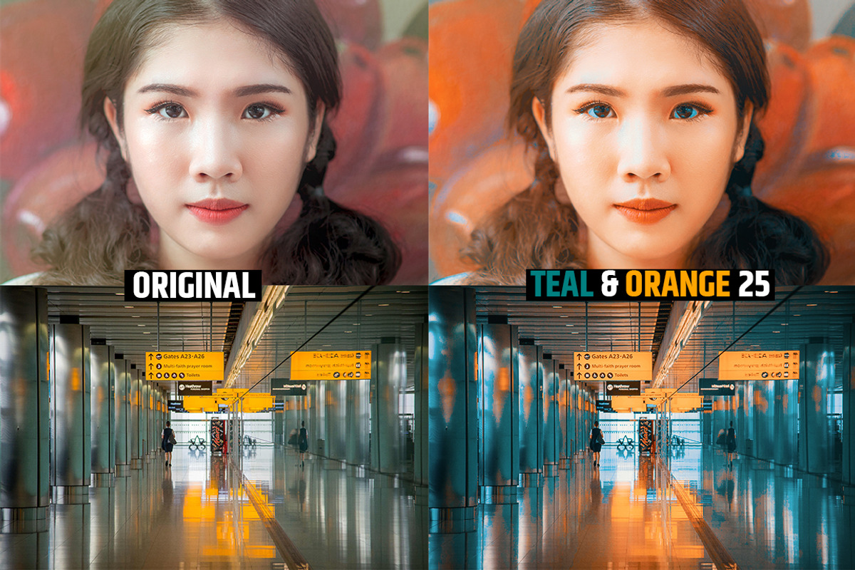 Orange & Teal 30 Cinematic FILM LUTS, a Plug-in Add-On by WeLovePresets (Photo 27 of 61)