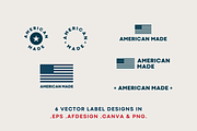 American Made Label Pack, an Object Graphic by Michael Peretti Studios (Thumbnail 4 of 5)