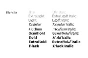 Blendix, a Sans Serif Font by Ryul Davidson (Thumbnail 3 of 16)