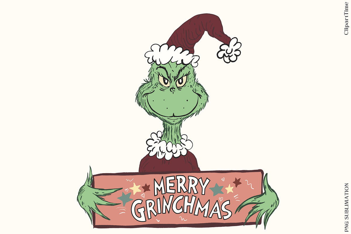 Merry Grinchmas Sublimation Bundle, a Decorative Illustration by ClipArtTime (Photo 9 of 10)