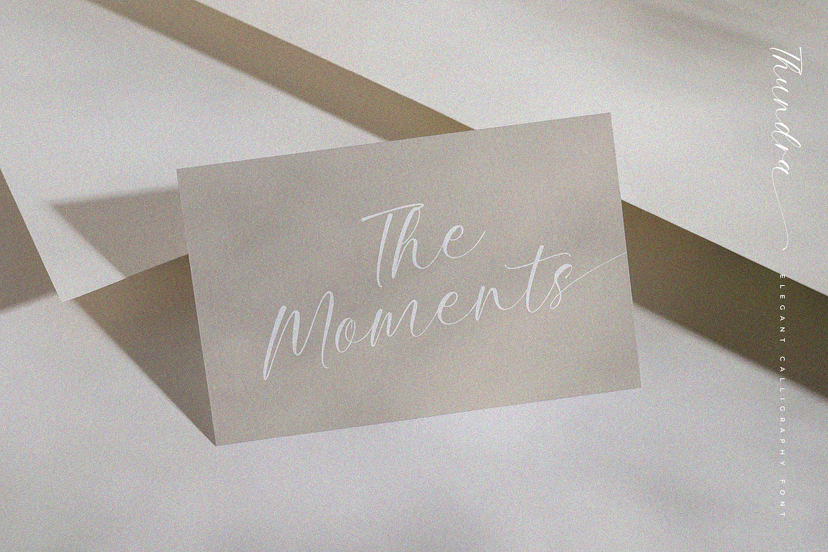 Thundra – Elegant Calligraphy Font, a Script Font by Pen Culture (Photo 5 of 9)