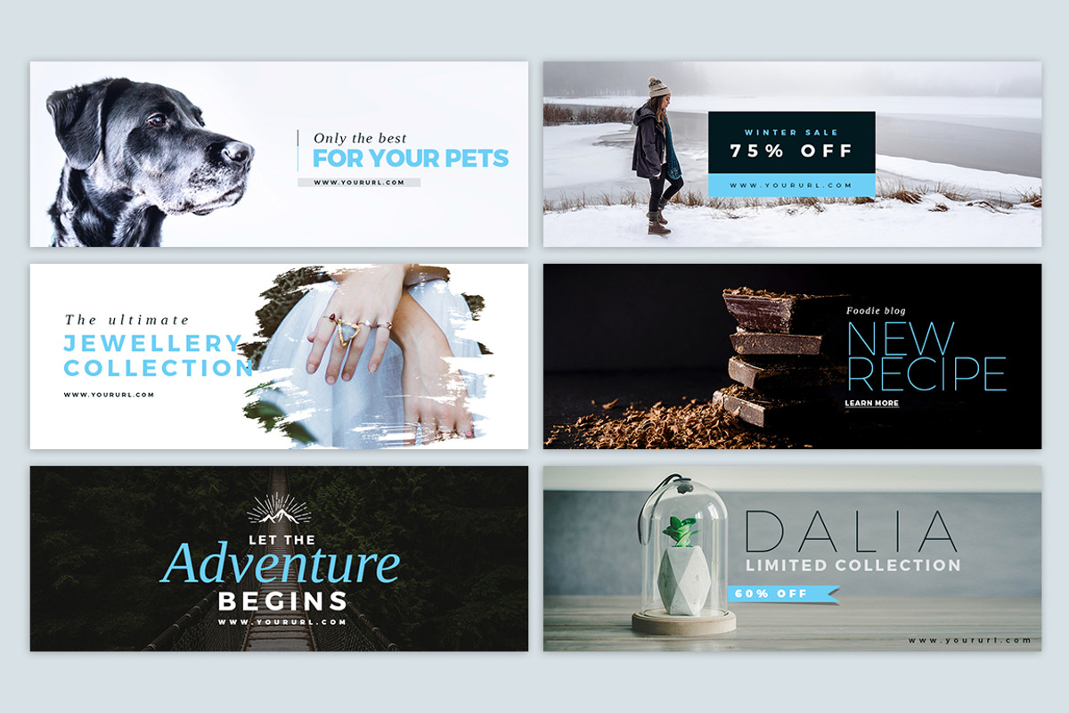Facebook Cover Pack - Fresh blue, a Social Media Template by RWstudio (Photo 2 of 4)