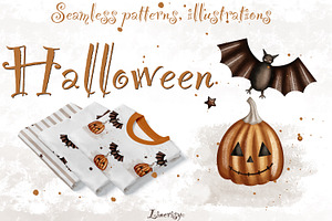 Halloween- illustration and patterns