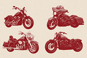 Vintage Motorcycle Engraving, a Transportation Illustration by Kaizla03 (Thumbnail 5 of 5)
