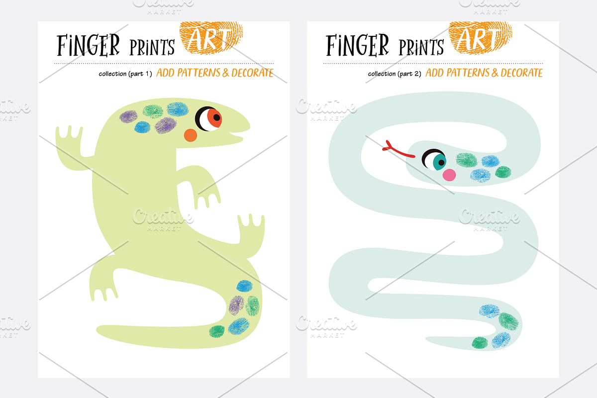 Finger prints ART (part 5), an Animal Illustration by Alena Razumova (Photo 2 of 11)