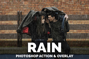 Rain Photoshop Action And Overlay