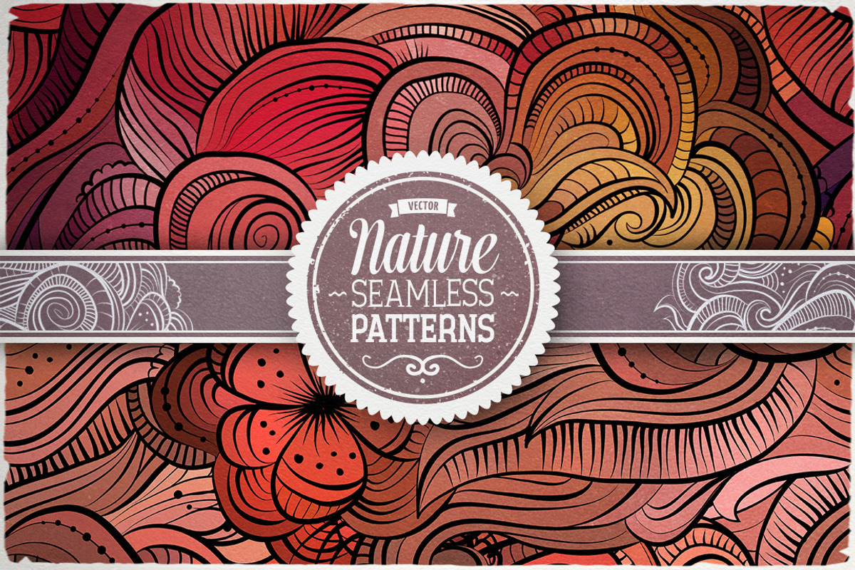 Waves Seamless Patterns