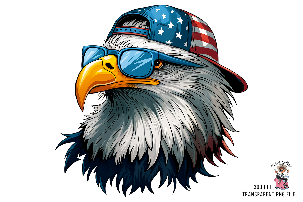 Eagle American Patriotic PNG Bundle, a Graphic by Clipart Bloom (Photo 7 of 11)