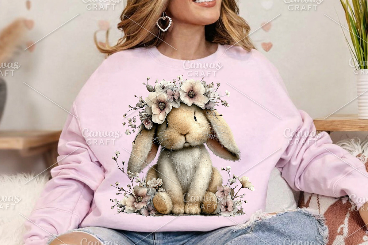 Quirky Easter Bunny Clipart Bundle, an Illustration by Canvas Craft (Photo 4 of 7)
