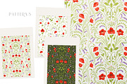 Poppies - Illustrations and Patterns, a Pattern Graphic by Inna Moreva (Thumbnail 4 of 7)