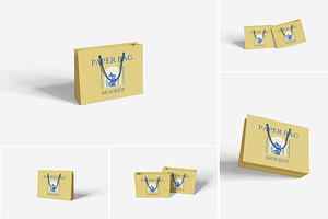 Paper Bag Mockup, a Merchandise Mockup by Indah