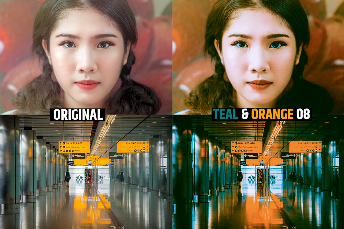 Orange & Teal 30 Cinematic FILM LUTS, a Plug-in Add-On by WeLovePresets (Photo 40 of 61)