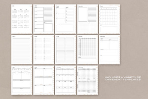 Digital PDF Planner Templates