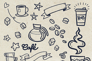 Vector Doodle Coffee