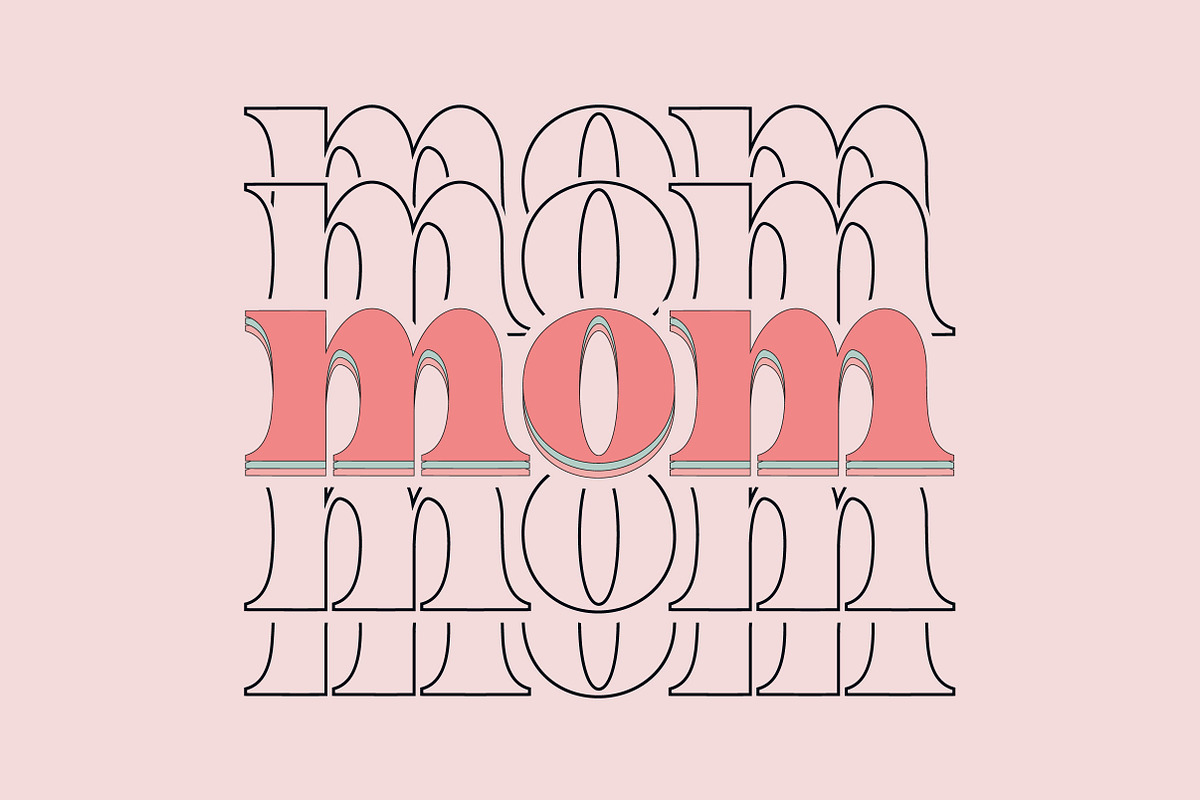 Retro Mom Sublimation Design, a Work Illustration by CreationArt (Photo 10 of 13)