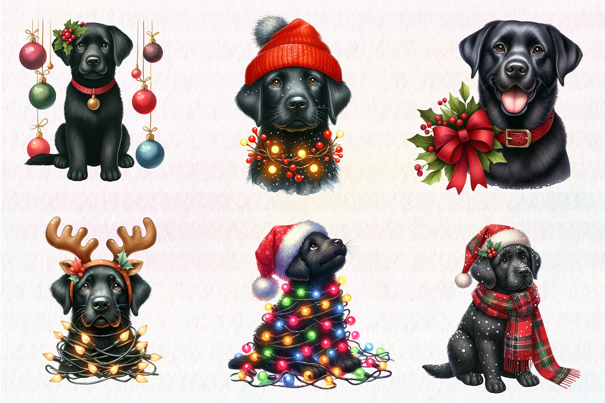 Funny Christmas ,Animal Christmas, an Illustration by CreationArt (Photo 2 of 5)