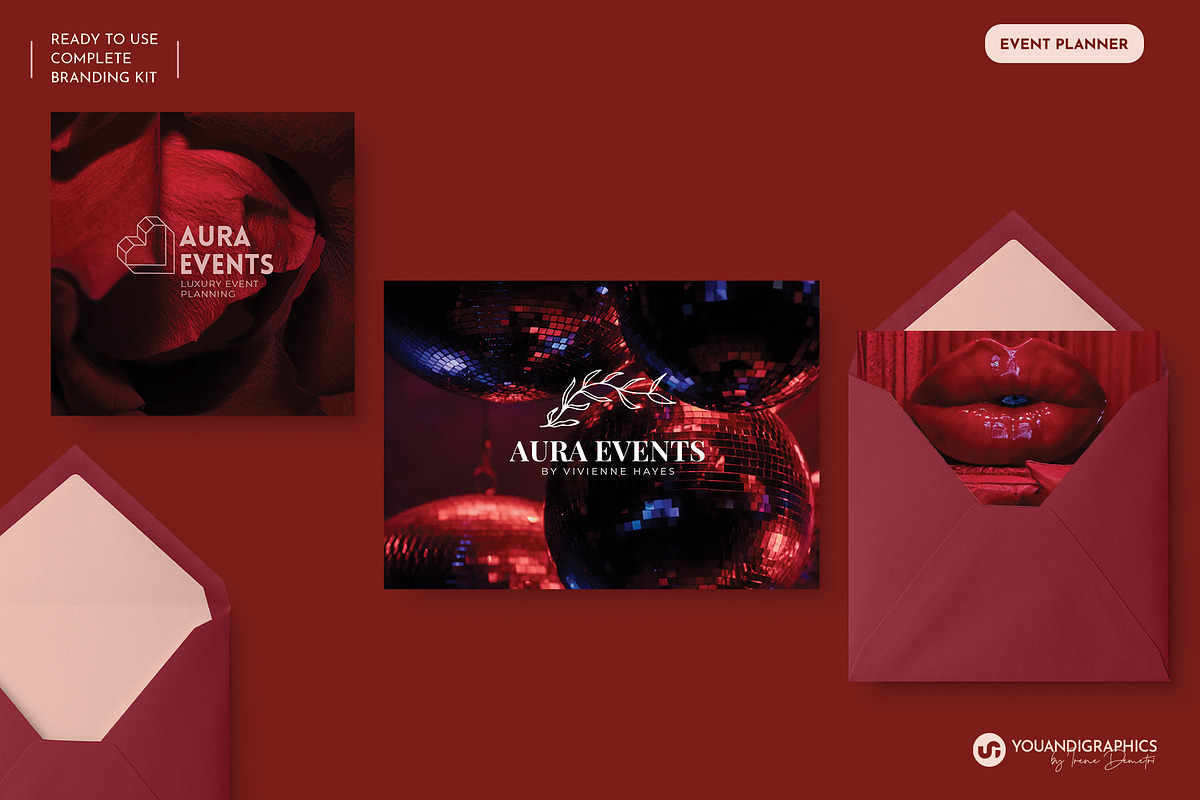 Branding Kit - Event Planner, a Graphic by Youandigraphics (Photo 7 of 13)