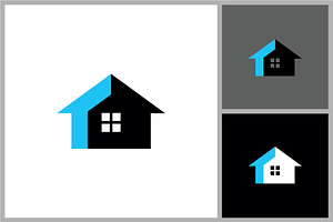 Simple House Icon for Real Estate, a Branding & Logo Template by quadrazo