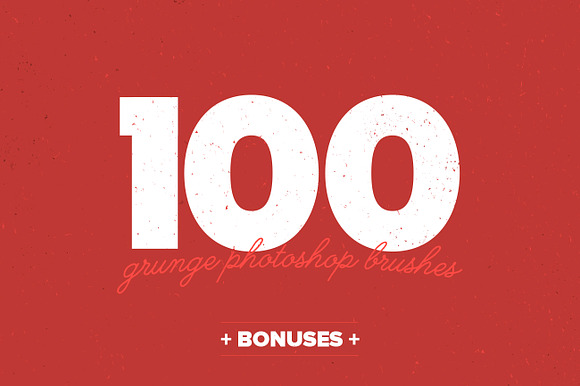 100 Grunge Ps Brushes Bonuses preview 3