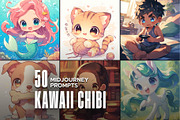50 Kawaii Chibi Midjourney Prompts, an Object Graphic by MadeByAI Studio (Thumbnail 1 of 5)