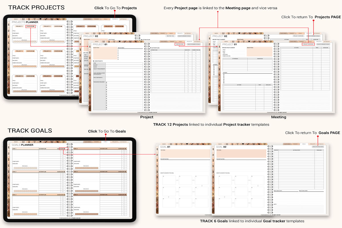 Digital planner 2025-2026 & Undated, a Templates & Theme by Plamarplanners (Photo 11 of 11)