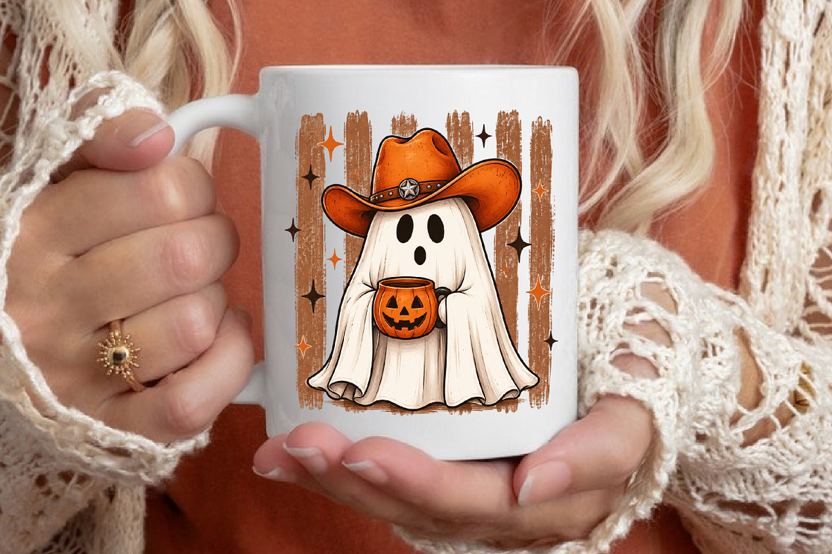 Howdy Halloween Ghost PNG, a Seasonal Illustration by designcity5 (Photo 4 of 4)