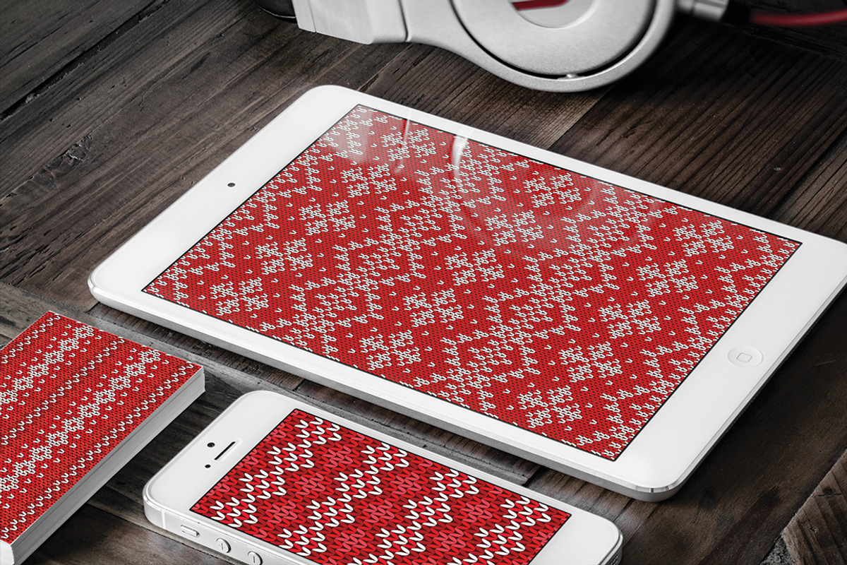 Knitted Christmas Patterns, a Pattern Graphic by Amovitania (Photo 5 of 7)