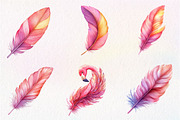 Feathers of Style, Flamingo Feathers, an Illustration by CreationArt (Thumbnail 5 of 5)