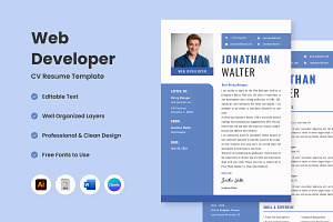 CV Resume Web Developer V3