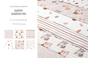 Seamless Kids Pattern Collection, a Pattern Graphic by PROTEA Watercolor Studio (Thumbnail 2 of 13)