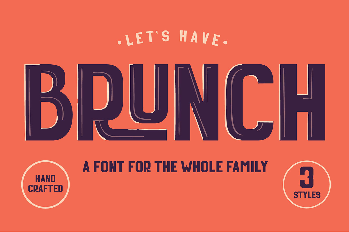 Brunch - A Font For The Whole Family
