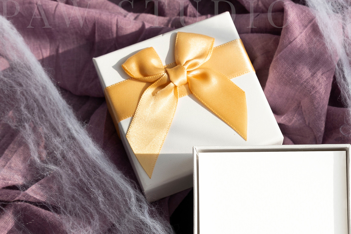 Halloween Box Mockup Square Cardfall, an Advertising Mockup by PawMockups (Photo 3 of 10)