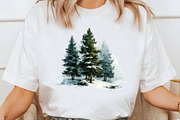 Watercolor Winter Woodland Clipart, an Illustration by Libby Wishes (Thumbnail 3 of 7)