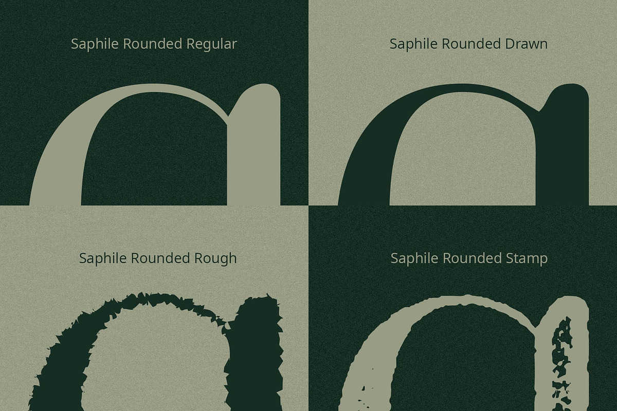 Saphile Rounded Vintage, a Sans Serif Font by Craft Supply Co. (Photo 2 of 8)