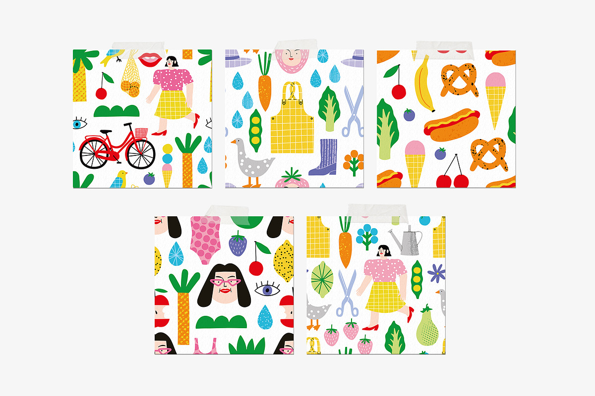 FUNNY SUNNY Graphics Bundle, an Illustration by Katerina Osa (Photo 6 of 19)