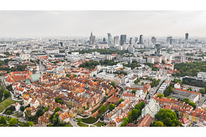 Aerial View Of Warsaw