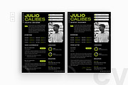 Black Resume CV, a Resume Template by iDoodle Studio (Thumbnail 1 of 4)