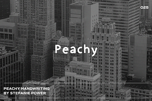 Peachy Handwriting | Font