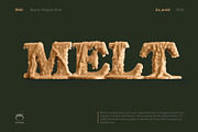Melt - Raster Display font, a Font by Da_Noob Design co. (Thumbnail 1 of 2)