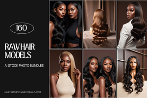 Luxury Hair models Photos Bundle
