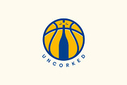 Basketball Wine Club Logo Design, a Branding & Logo Template by picxola (Thumbnail 1 of 2)