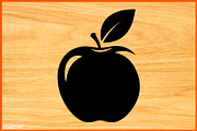 Apple Silhouette Puzzle Clipart Set, an Illustration by jahid234 (Thumbnail 2 of 4)
