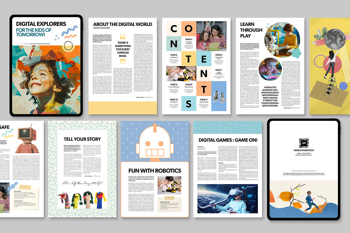 Digital School Magazine Template, a Magazine Template by BrandPacks (Photo 2 of 5)
