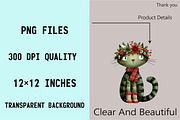 Whimsical Christmas Cat Clipart Bund, an Illustration by SVGArt (Thumbnail 3 of 8)