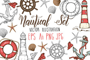 Vector Nautical Set