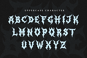 Zeus Borne | Brutal Death Metal Font, a Symbol Font by Masyafi Studio (Thumbnail 2 of 8)
