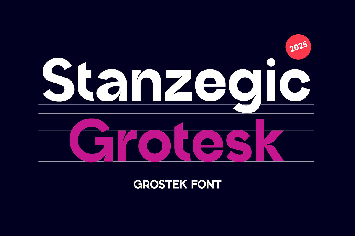 Stanzegic Modern Grotesk Font, a Sans Serif Font by UICreative (Photo 1 of 13)